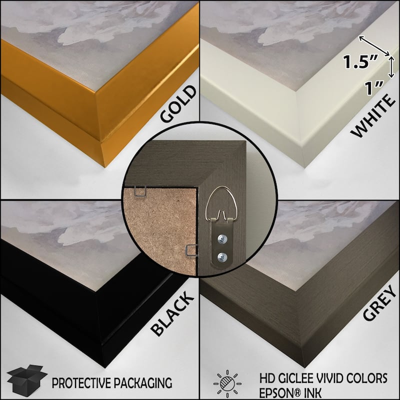 Designart "Cute Knitted Valentine Heart Owl III" Animals Owl Framed Art